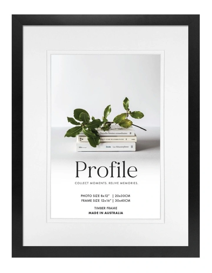 Australia Made Timber Photo Frame 12x16"/8x12" (3 Pack) in Black