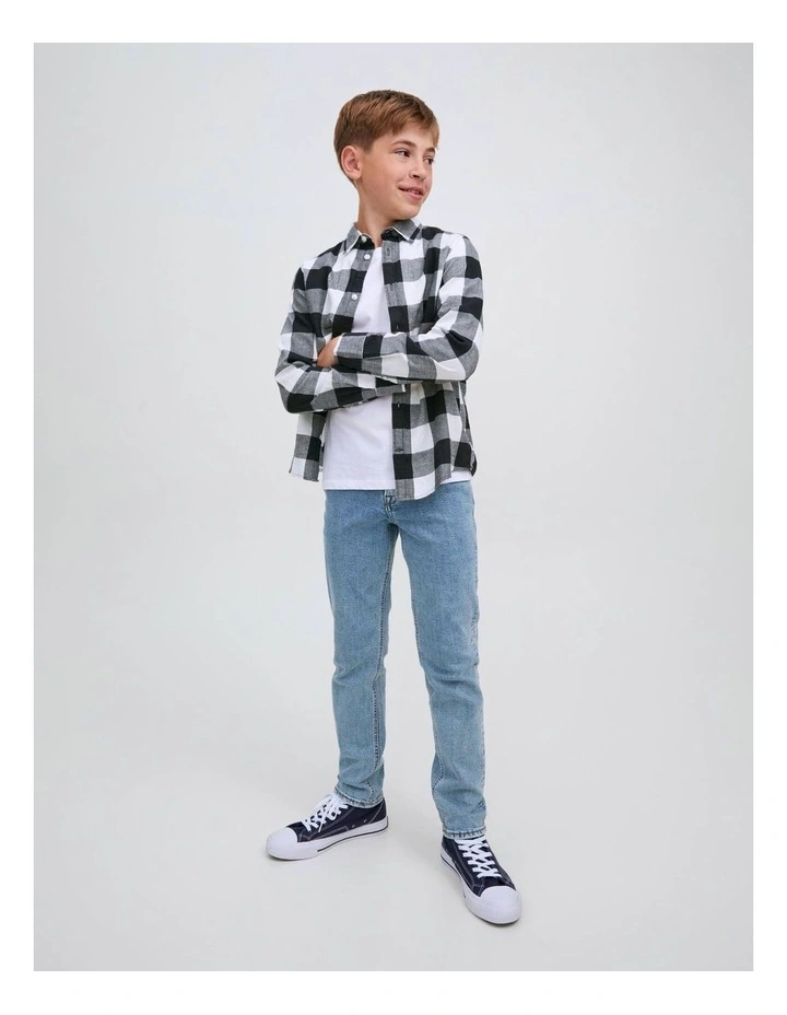 Gingham Shirt in White