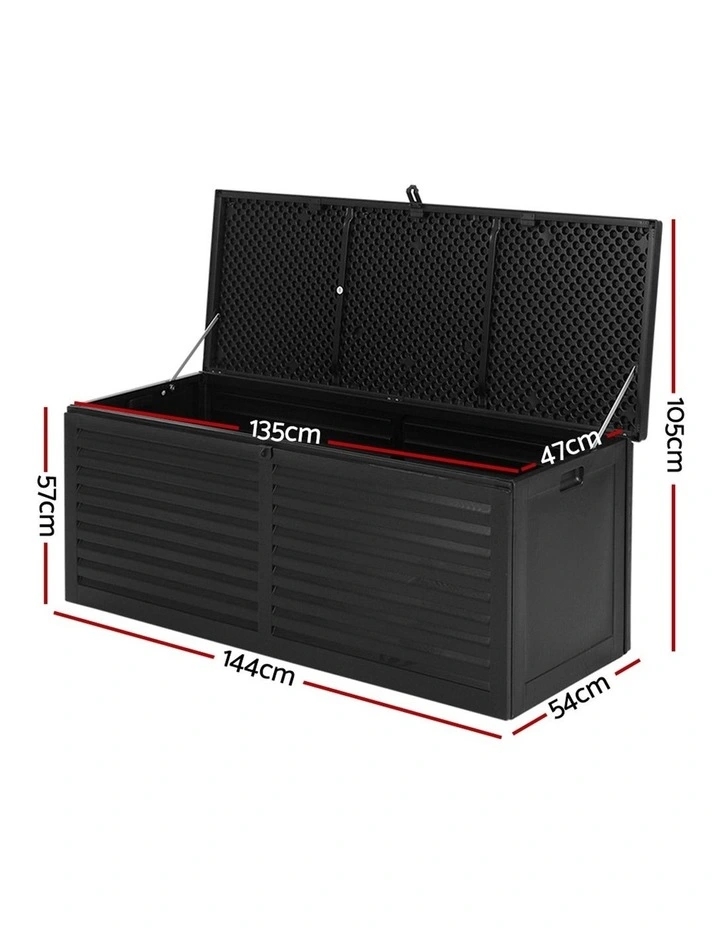 Outdoor Storage Box 390 Litre Black