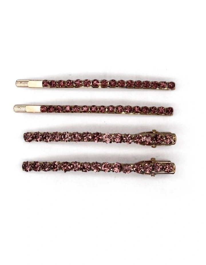 Harlee Hair Clip Set in Lilac