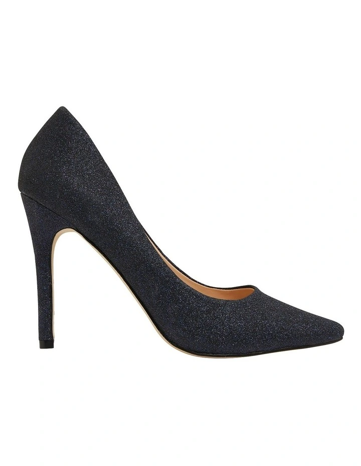 Harbour Heeled Shoes in Navy Glitter