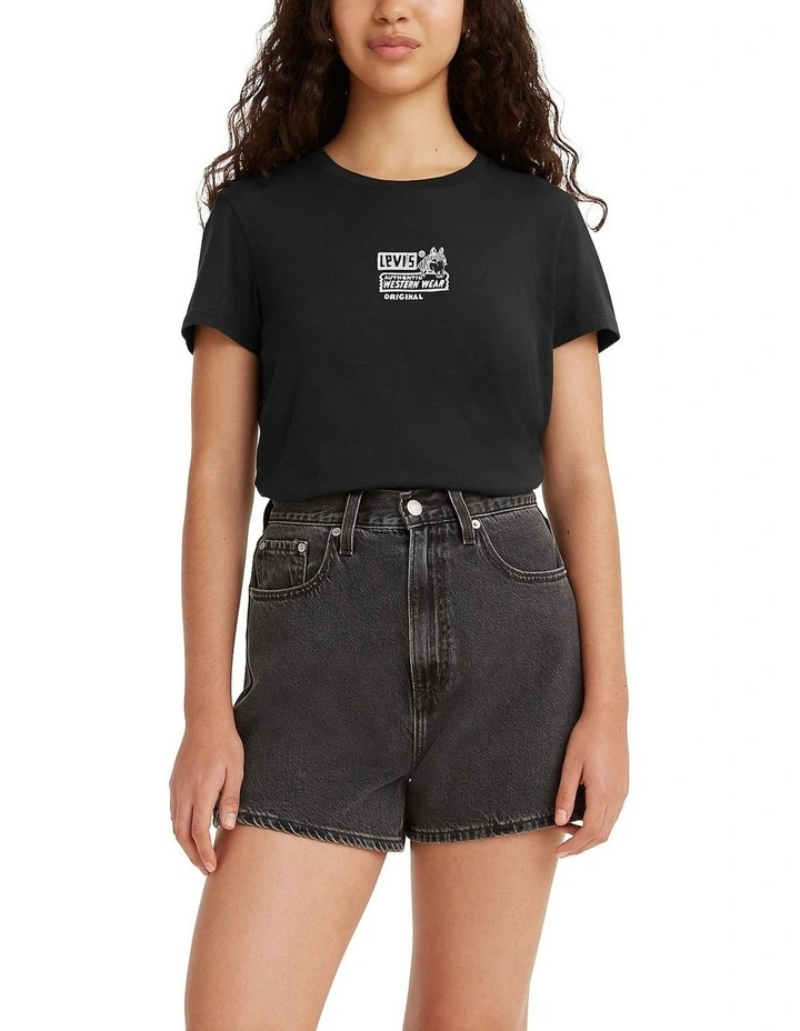 Perfect T-shirt in Black Oyster