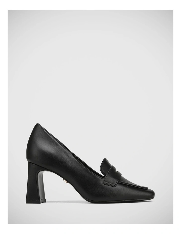 Odelle Leather Loafer in Black