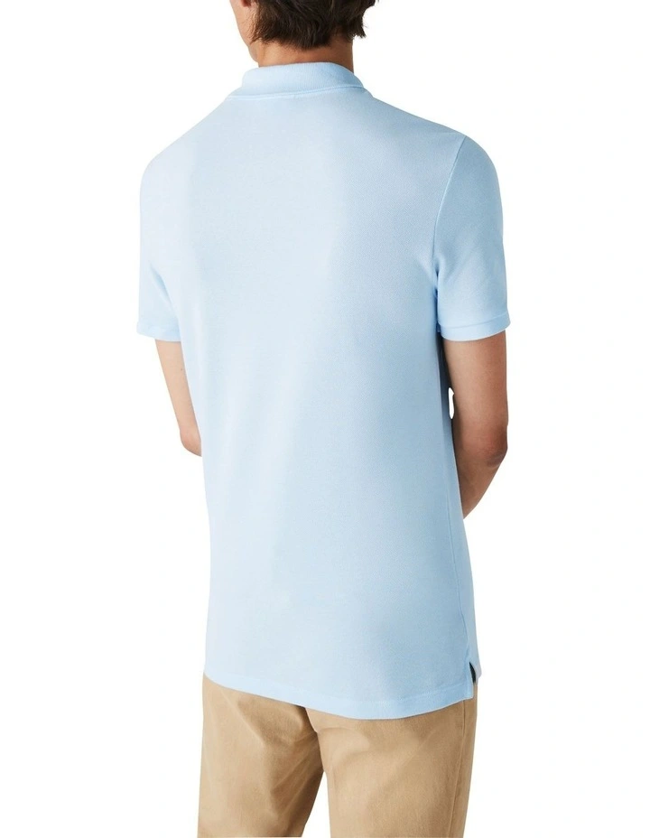 Slim Fit Petit Pique Polo Shirt in Blue