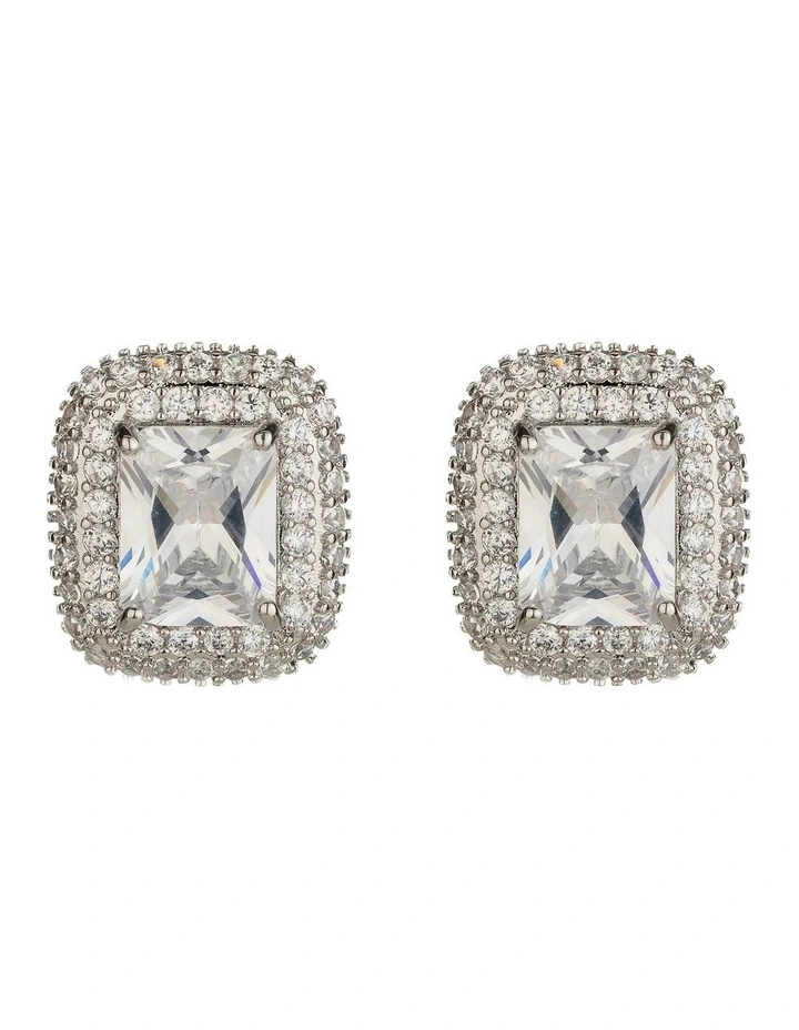 Bridal Earring in Rhodium