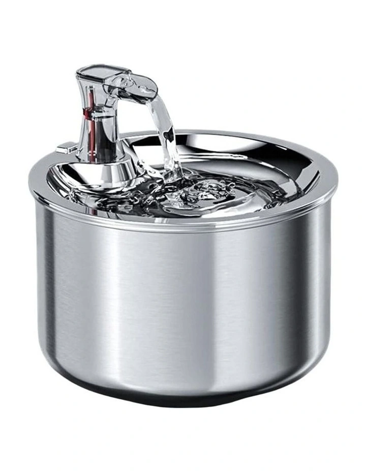 2L Automatic Electric Pet Drinking Water Fountain in Stainless Steel