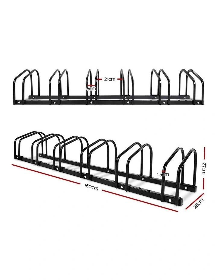Bike Floor Rack Stand Black