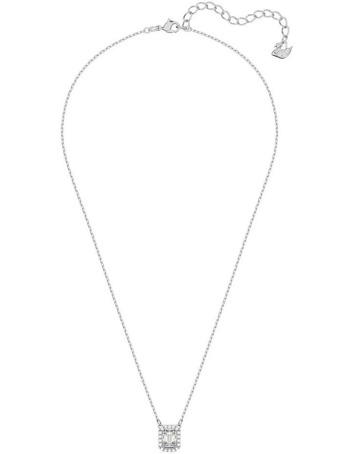 Millenia Necklace Octagon Cut Rhodium Plated in White