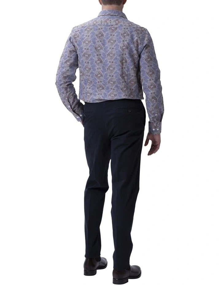 Floral Shirt Grey/Brown