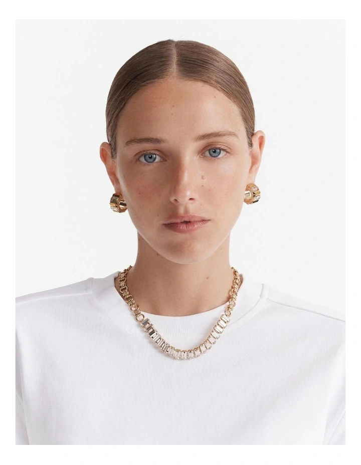 Descent Choker Necklace in Gold