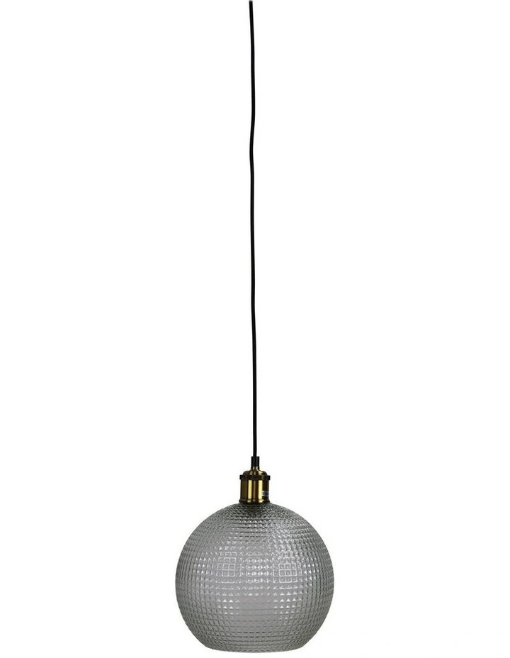 Raffy Glass Pendant Light Antique Brass