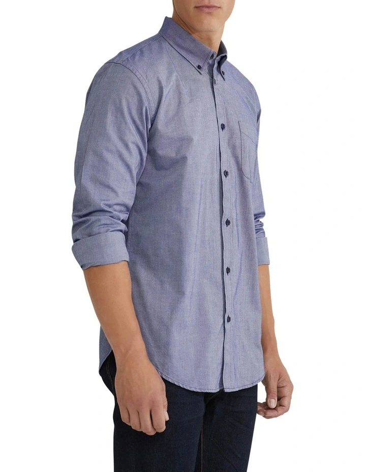 Uxbridge Cotton Shirt in Blue