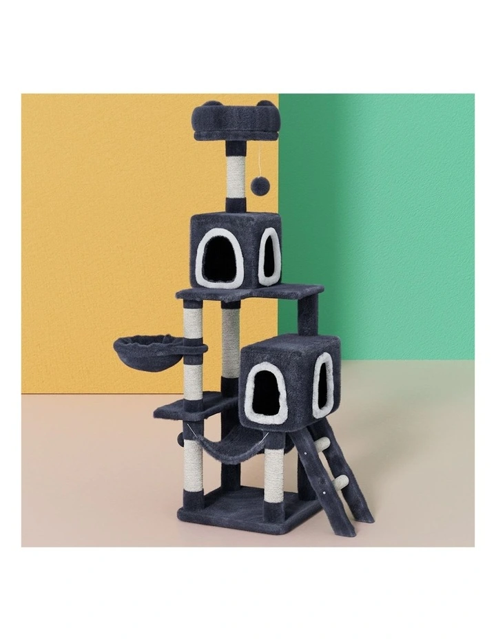 Tower Scratching Cat Tree 168cm in Grey