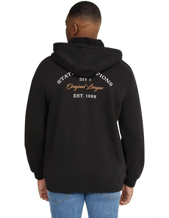 Champions Zip Thru Hoodie in Black