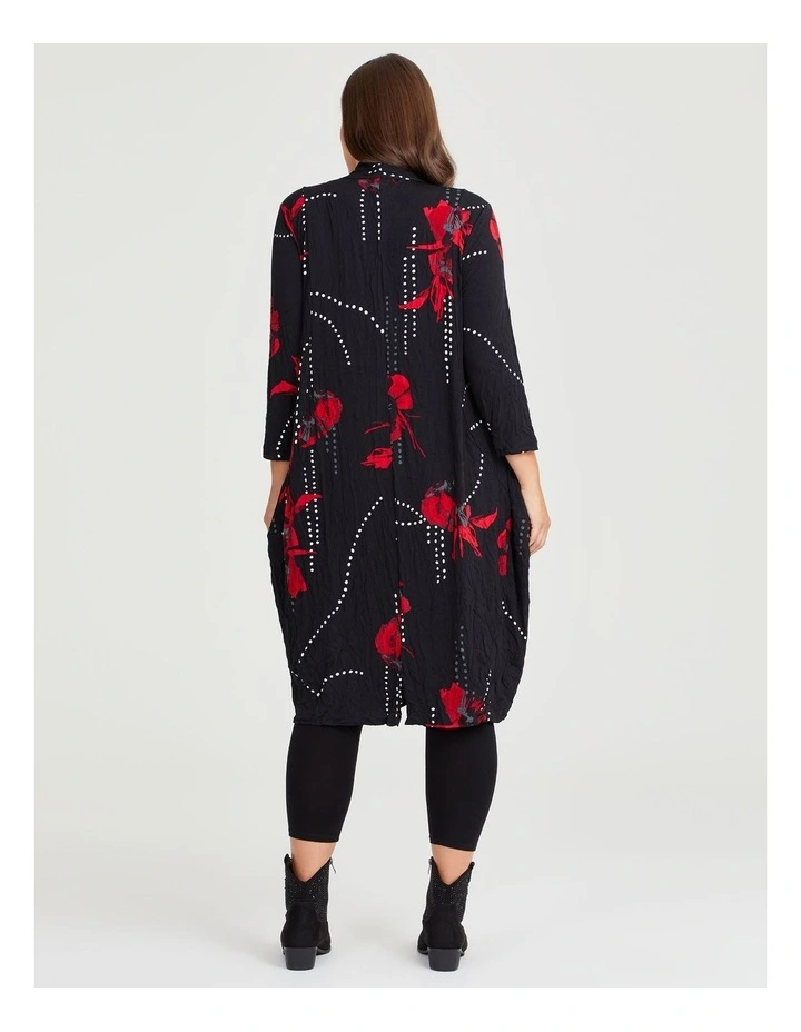 Poppy V-neck Luna Tulip Dress in Print