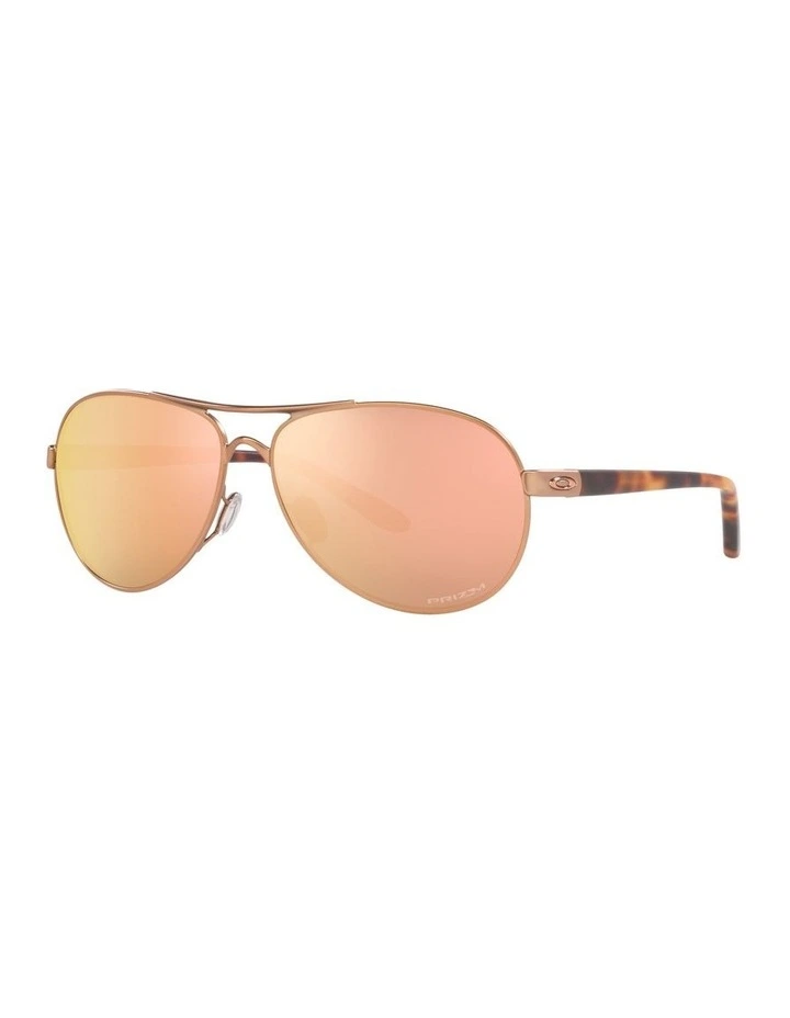 Feedback Sunglasses in Satin Rose Gold