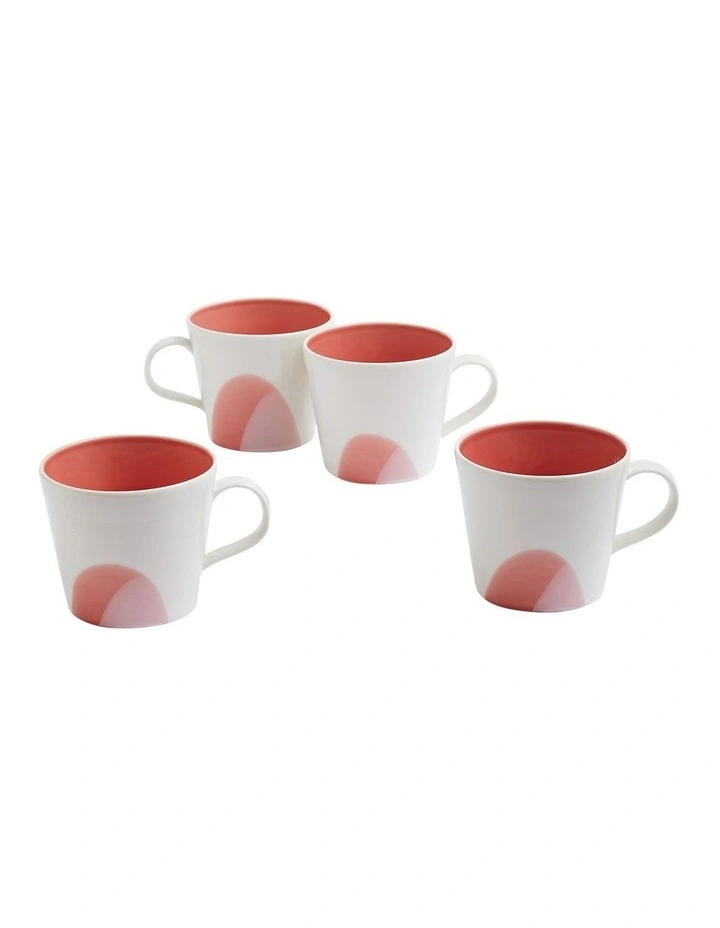 1815 Signature Mug 400ml Set of 4 in Coral