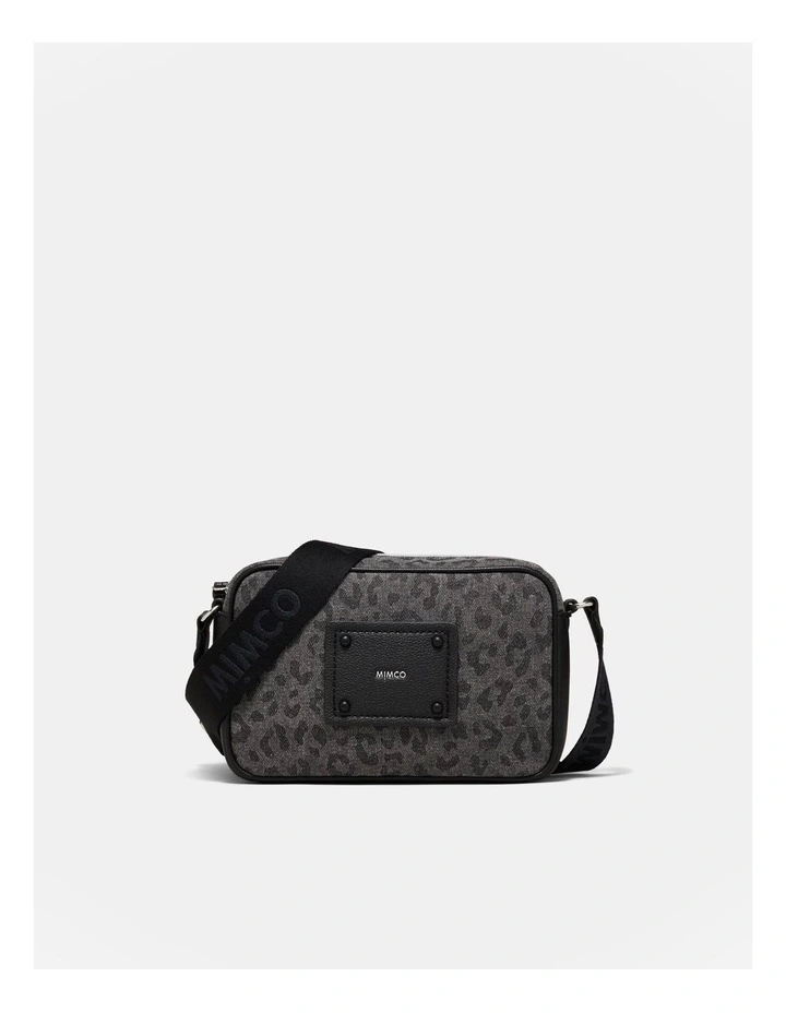 Brunswick Crossbody Bag in Black Leopard