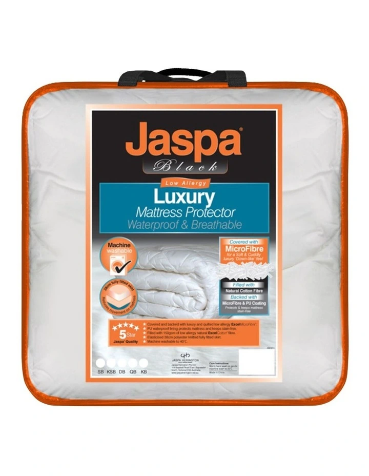 Jaspa Black Luxury Waterproof protector in White