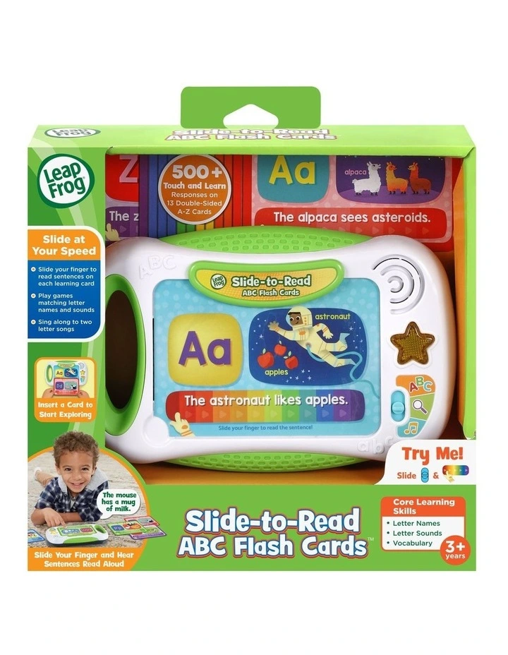 Slide-to-Read ABC Flash Cards