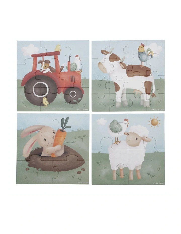 Little Farm 4 in 1 Puzzles