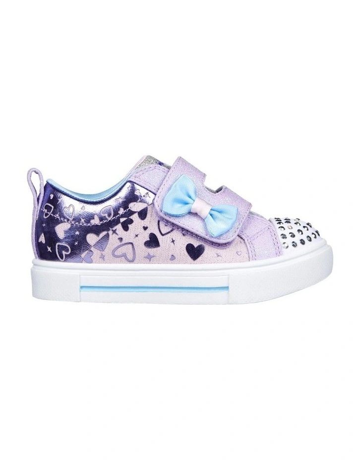 Twinkle Toes Twinkle Sparks Heather Infant Sneakers in Deep Purple