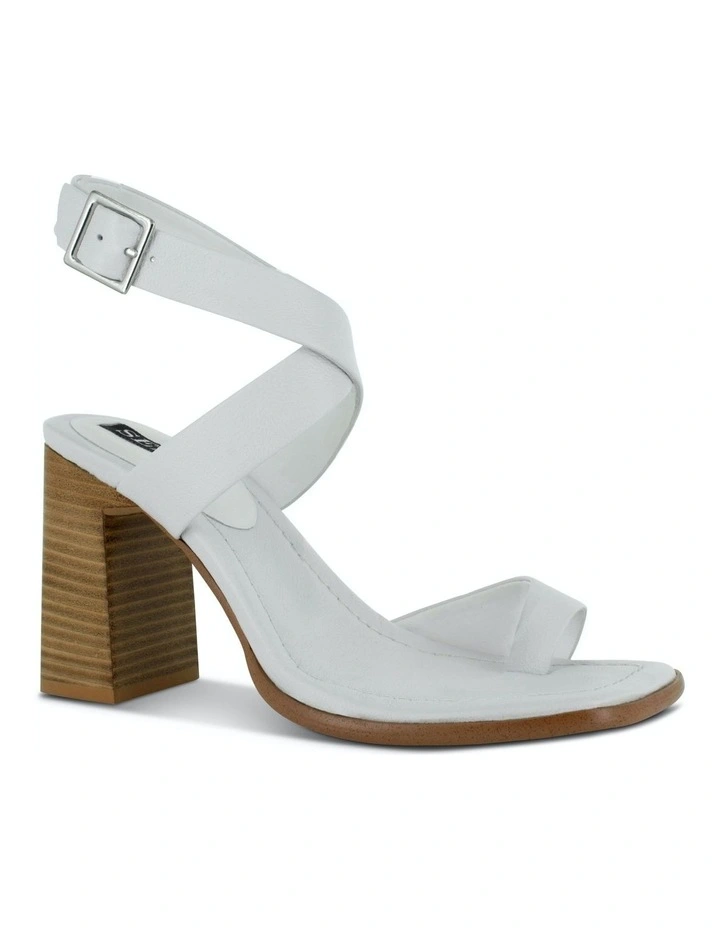 Chrissy Heeled Sandals in White
