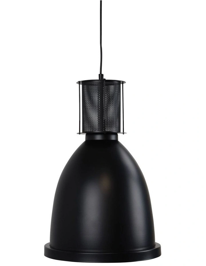Bay Retro Industrial Pendant Light Black