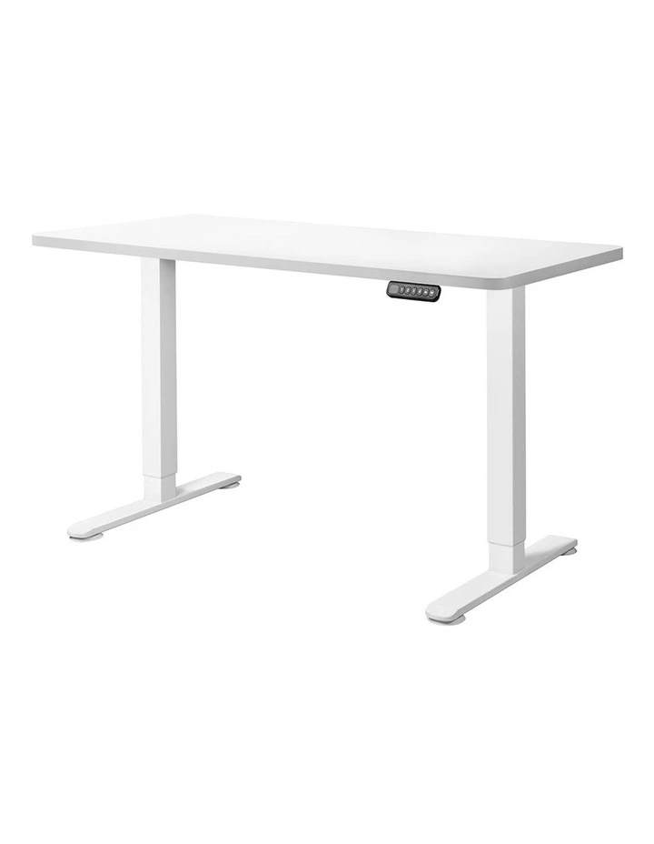 Electric Dual Motor Height Adjustable Motorised Standing Desk 120cm in White