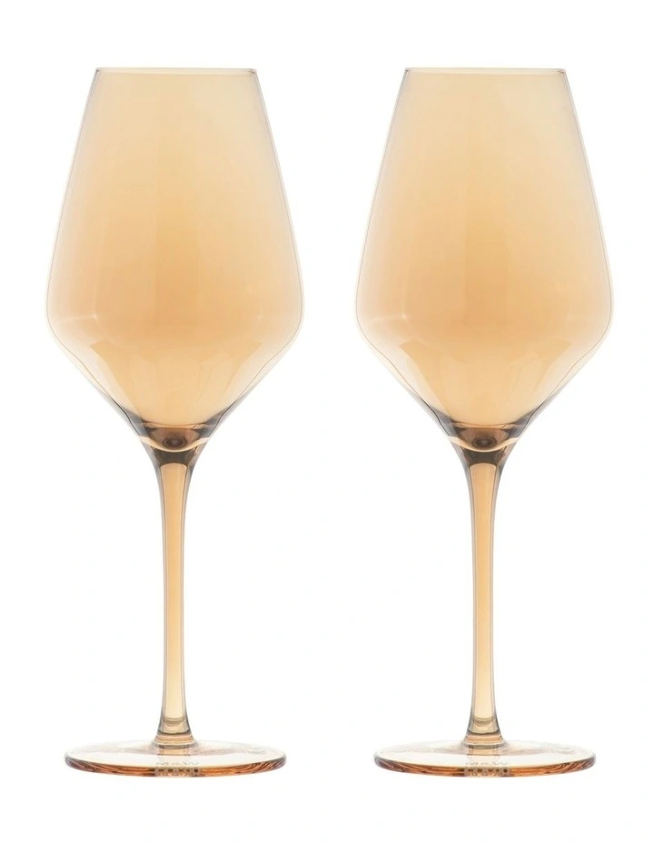 Glamour Wine Glass 520ML Set of 2 in Gold