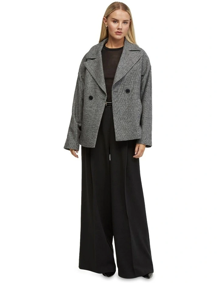 Ronnie Wool Rich Blazer in Black/White
