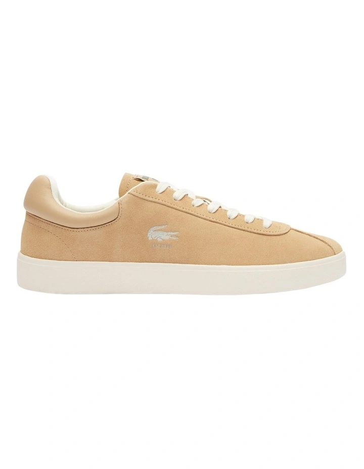 Baseshot Tonal Leather Sneakers in Brown