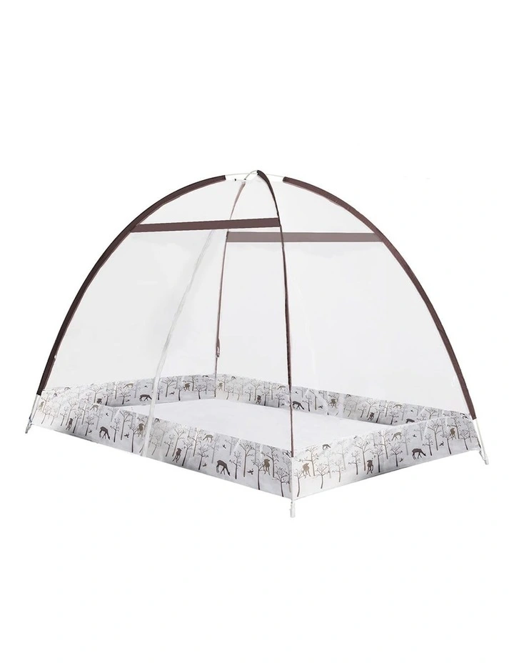 Foldable Mosquito Bed Nets in Brown White