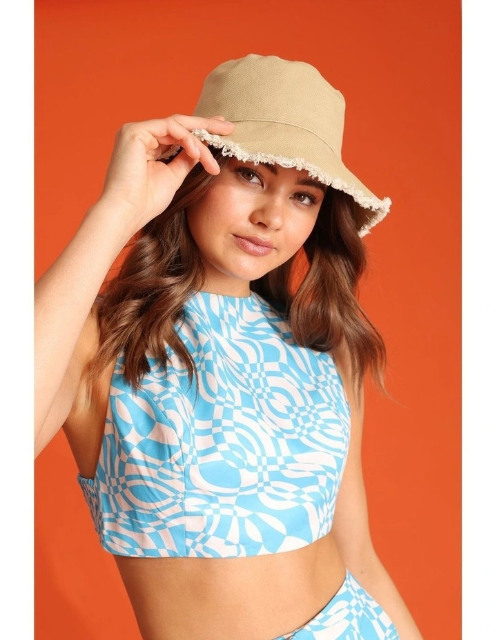 Nika Bucket Hat in Khaki