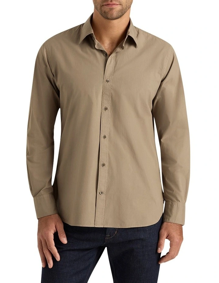 Newman Shirt in Cashew