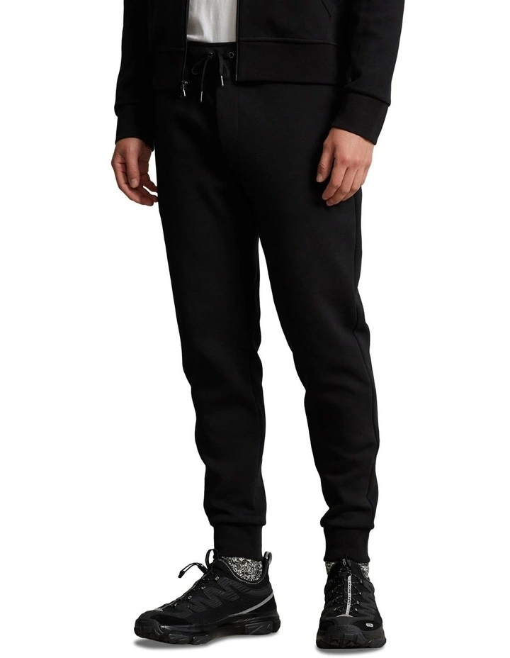 Double Knit Jogger Pant in Black