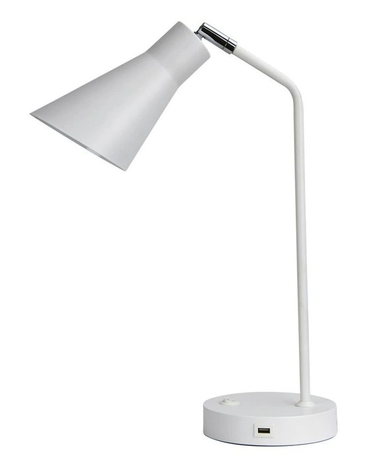 Thor Desk Lamp with USB White
