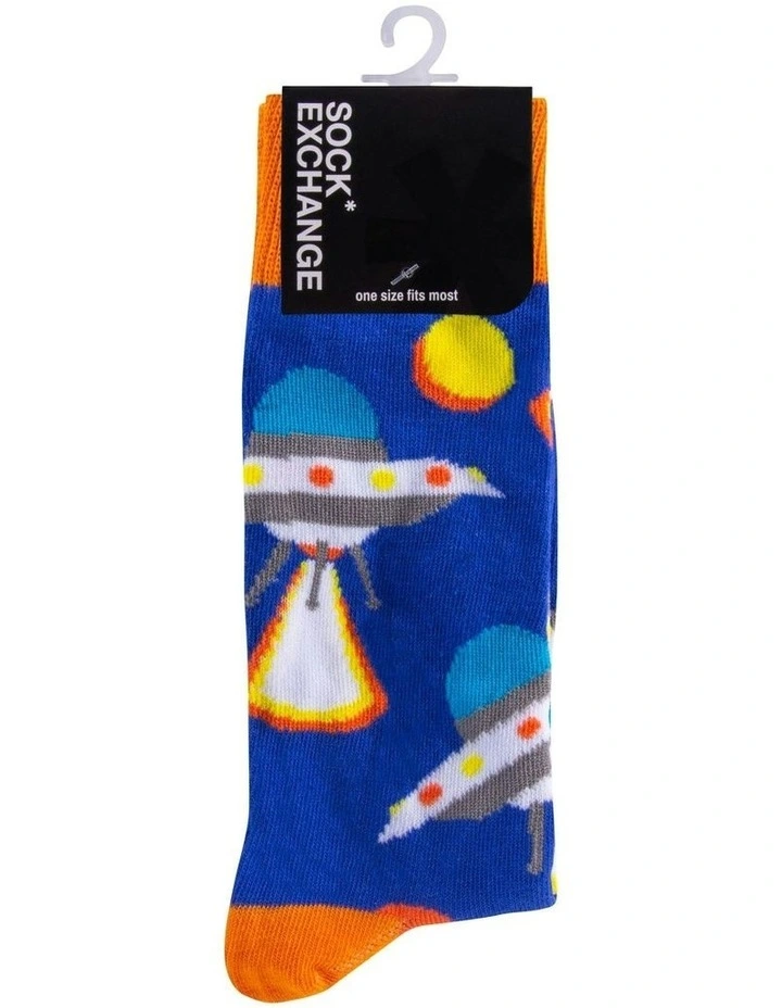 Fashion Novelty Funny Socks 6 Pairs in Multi