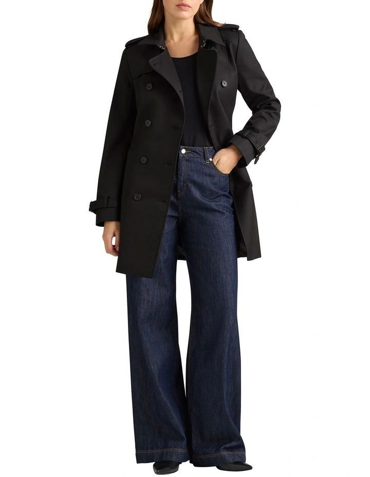 Eda Trench Coat in Black