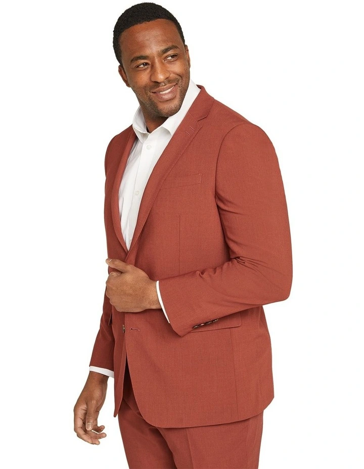 Moore Hyperstretch Suit Jacket in Rust