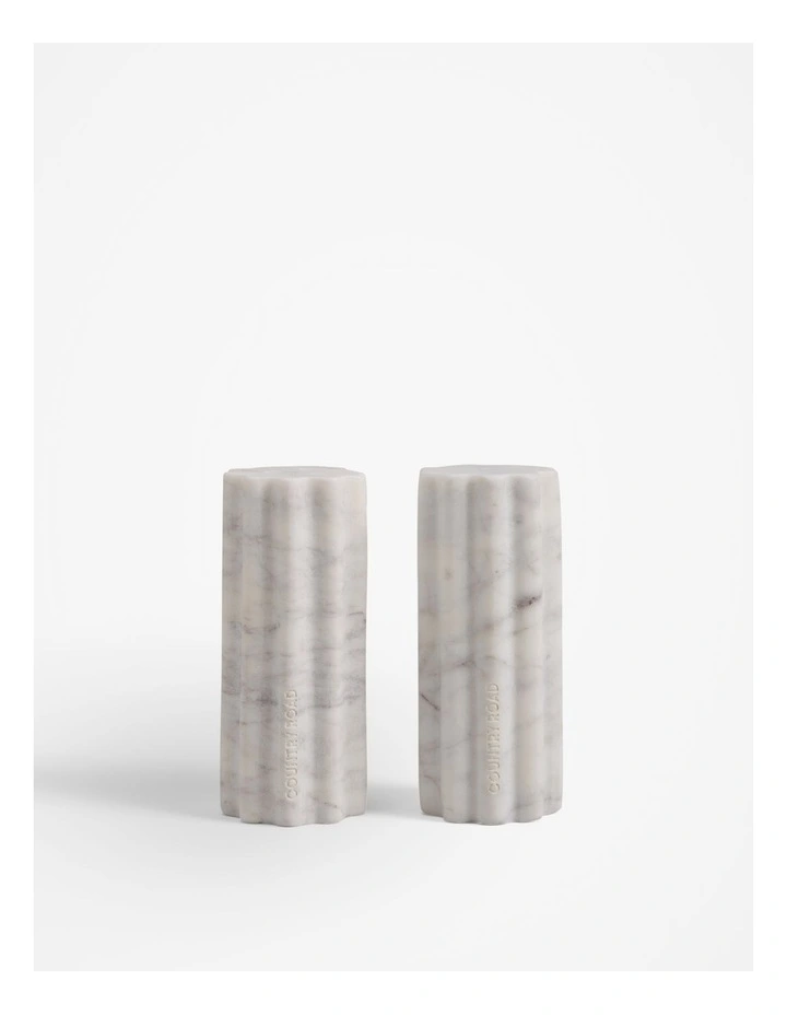 Windsor Salt & Pepper Shakers in Snow