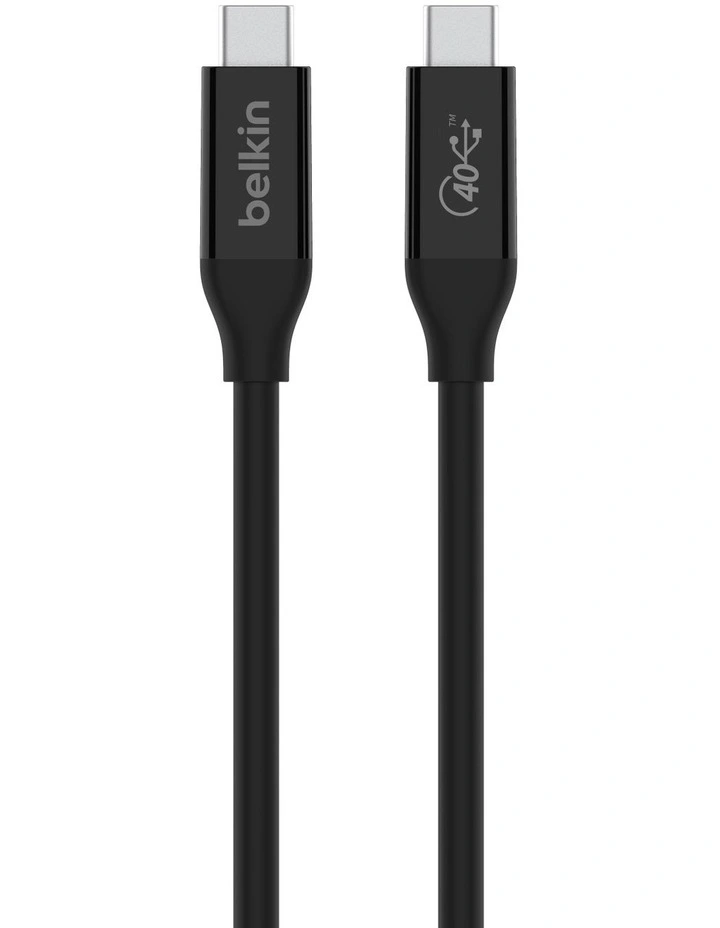 USB 4.0 Cable USB-C to USB-C Black INZ001bt0.8MBK