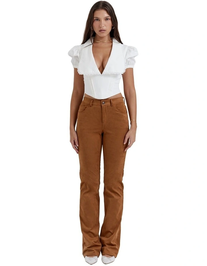 Augusta Pin Tuck Top in White