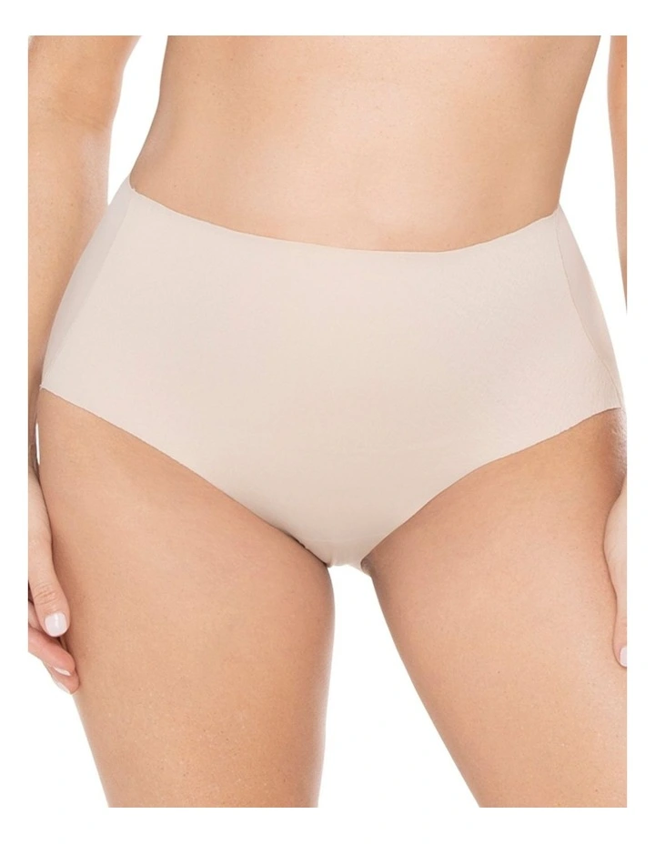Wonderful Edge High Waist Light Shaping Brief in Warm Beige