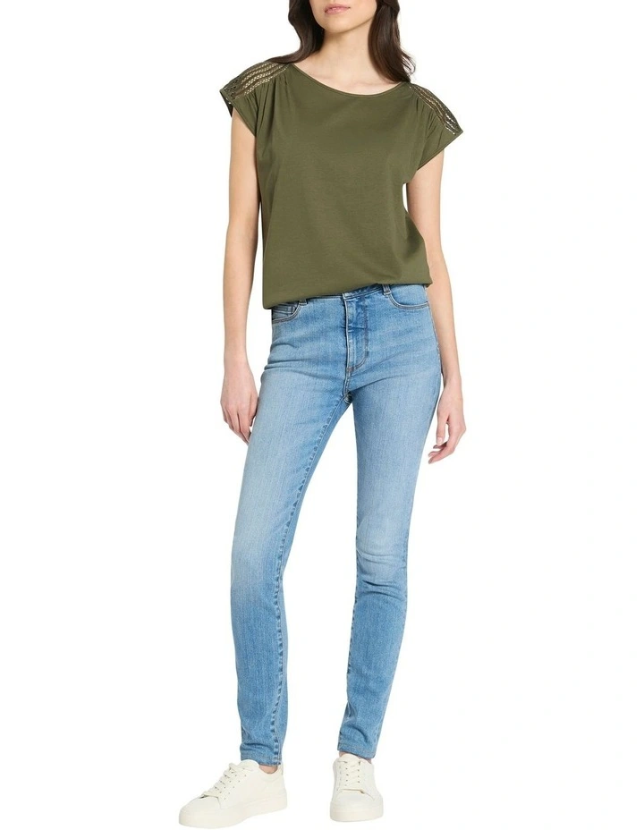 San Martin Cotton Tee in Cactus