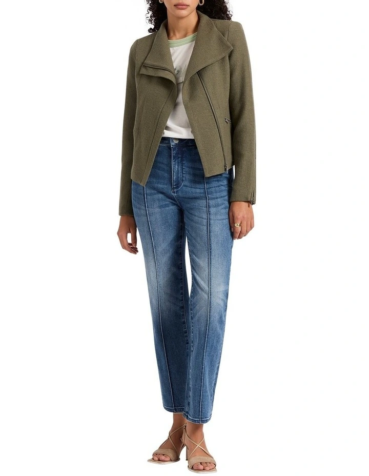 Lani Felted Wool Jacket in Tea Leaf