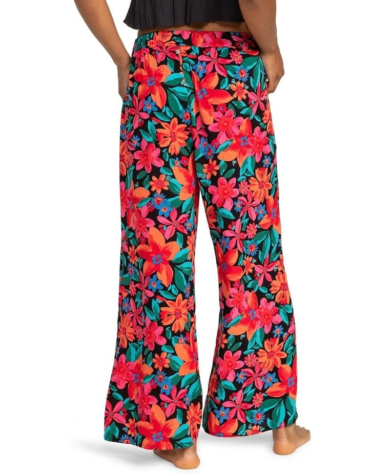 Midnight Avenue Wide Leg Printed Trousers in Anthracite