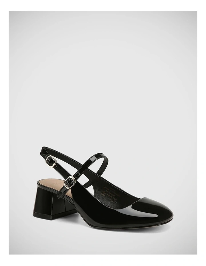 Ilyssa Patent Leather Heel in Black