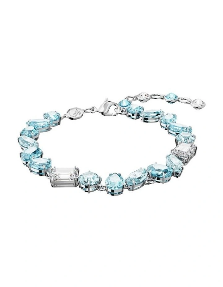 Gema Bracelet Mixed Cuts Rhodium Plated in Blue