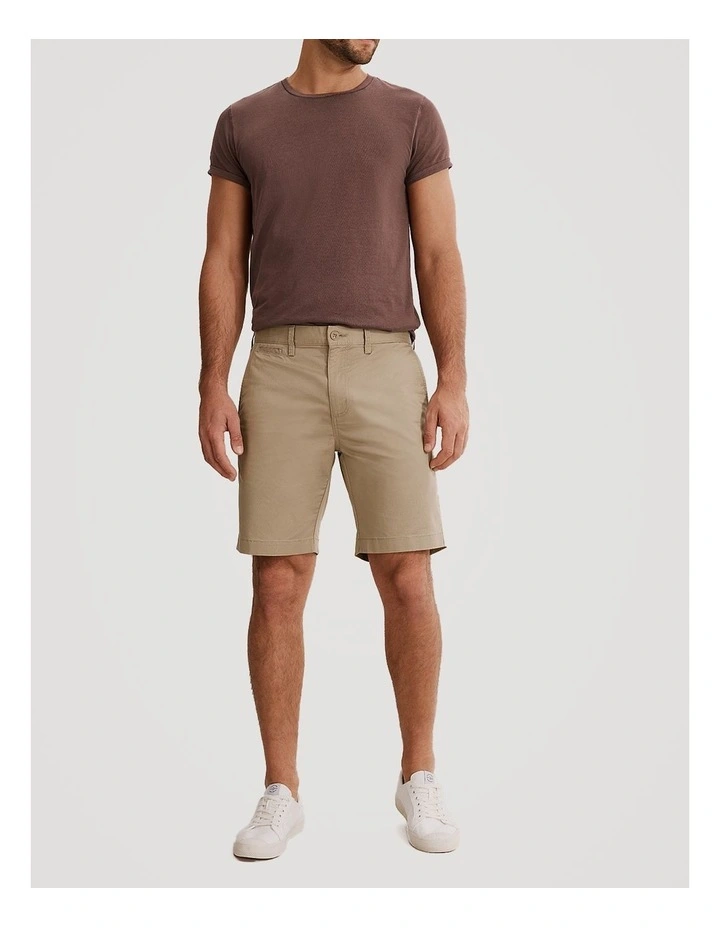 Verified Australian Cotton Stretch Chino Short in Birch